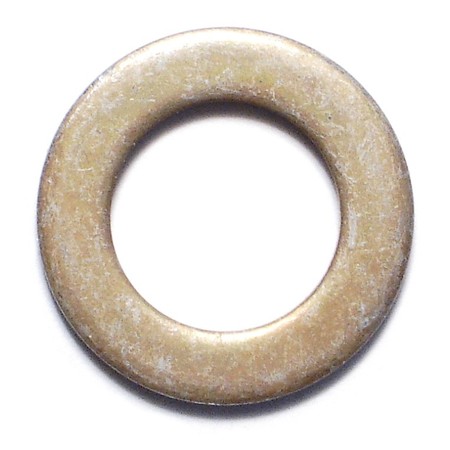 Flat Washer, Fits Bolt Size 7/16 in ,Steel Zinc Yellow Finish, 12 PK -  MIDWEST FASTENER, 34187